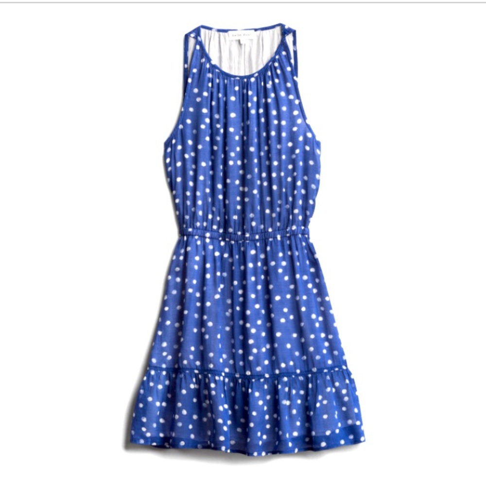 Bella dahl alysia shirred halter dress - m